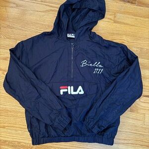 Fila Dark Blue Hooded Windbreaker